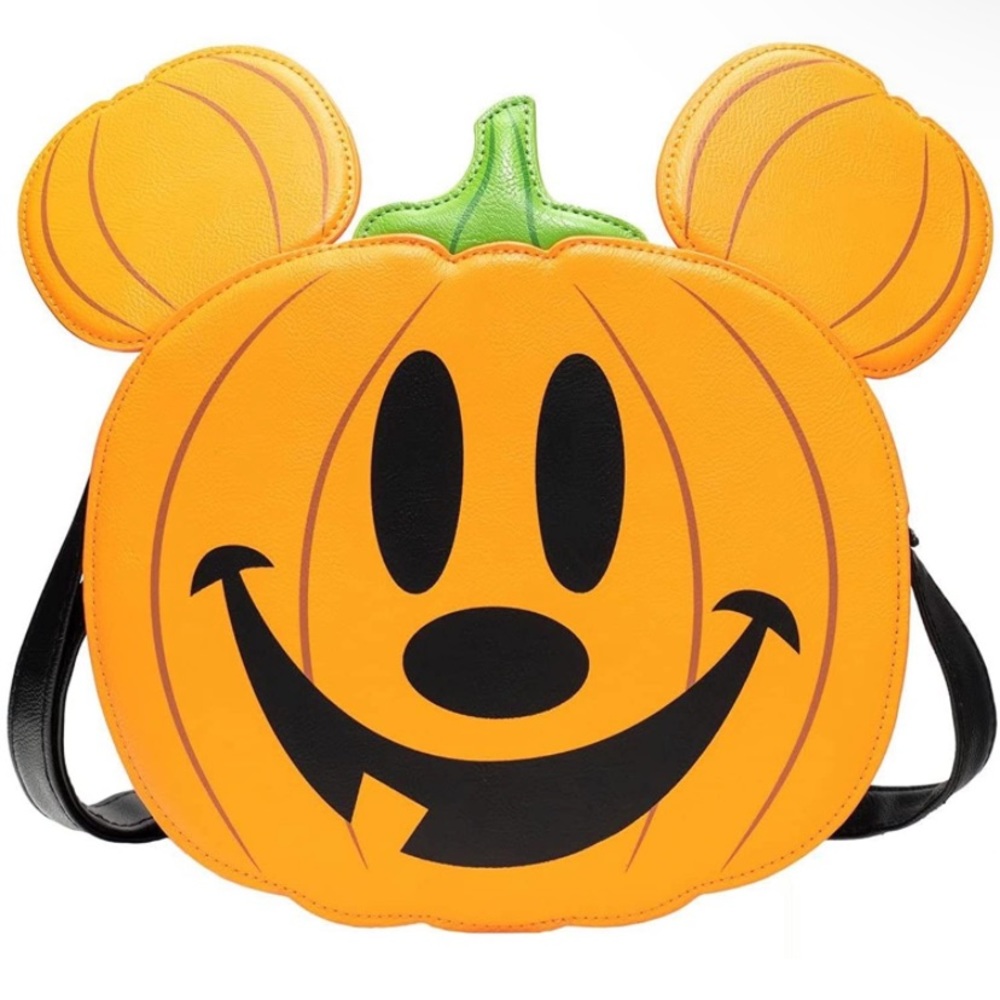 New Disney Loungefly Mickey Jack o lantern pumpkin Halloween crossbody handbag